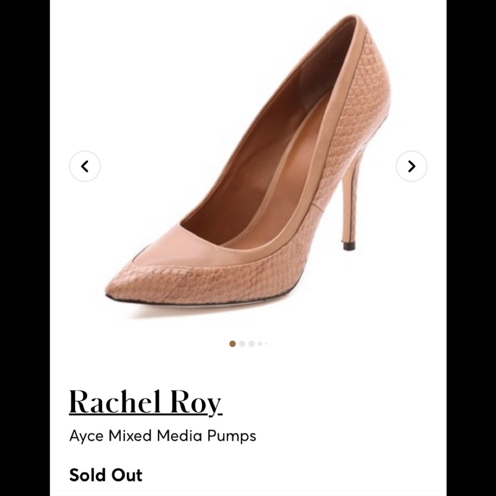 Rachel Roy Ayce Snakeskin Leather Pumps